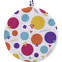Background Polka Dot Round Trivet View2