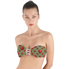 Apples Twist Bandeau Bikini Top by nateshop