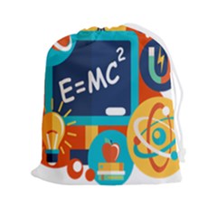 Natural Science Physics Laboratory Formula Drawstring Pouch (2xl) by danenraven