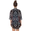 Pink Grey Repeats Symmetry Open Front Chiffon Kimono View2
