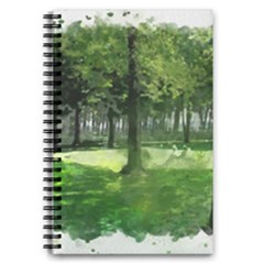 Beeches Trees Tree Lawn Forest Nature 5 5  X 8 5  Notebook by Wegoenart