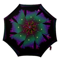 Illustration Clock Asteroid Comet Galaxy Hook Handle Umbrellas (small) by Wegoenart