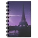 Eiffel Tower Paris-nigh Silhouette 5.5  x 8.5  Notebook View1