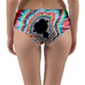 Fractal Abstract Background Reversible Mid-Waist Bikini Bottoms View2