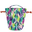 Sheets Drawing Pattern Nature Drawstring Bucket Bag View2