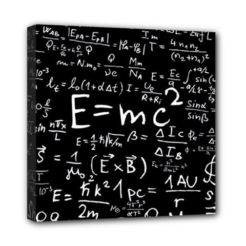 Science Einstein Formula Mathematics Physics Mini Canvas 8  X 8  (stretched) by danenraven