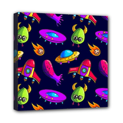 Space Pattern Mini Canvas 8  X 8  (stretched) by Ravend