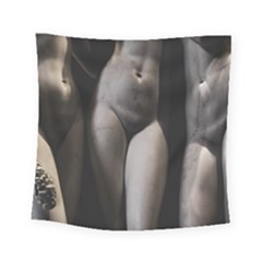 Three Graces Sculpture Detail Square Tapestry (small) by dflcprintsclothing
