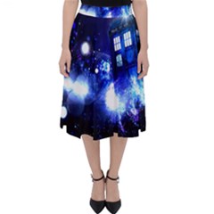 Tardis Background Space Classic Midi Skirt by Jancukart