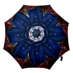 The Police Box Tardis Time Travel Device Used Doctor Who Hook Handle Umbrellas (large) by Jancukart