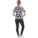 Wine Pattern Black White Women s Sport Raglan Tee View2