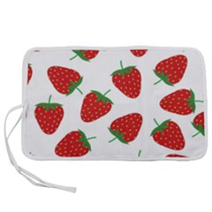 Seamless-pattern-fresh-strawberry Pen Storage Case (l) by Jancukart