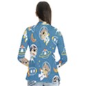 Seamless-pattern-funny-astronaut-outer-space-transportation Drape Collar Cardigan View2