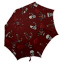 Tattoo-old-school-background-pattern Hook Handle Umbrellas (Large) View2