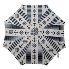 Nautical-seamless-pattern-vector-illustration Hook Handle Umbrellas (medium) by Jancukart