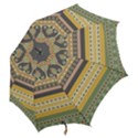 Seamless-pattern-egyptian-ornament-with-lotus-flower Hook Handle Umbrellas (Medium) View2