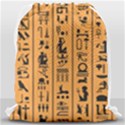 Egyptian-hieroglyphs-ancient-egypt-letters-papyrus-background-vector-old-egyptian-hieroglyph-writing Drawstring Bag (Large) View2