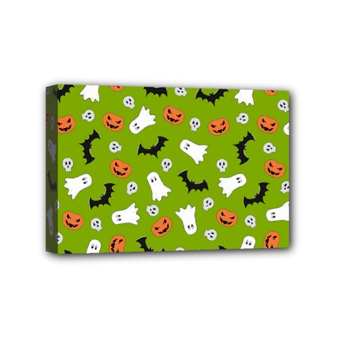 Pattern Seamless Halloween Fall Mini Canvas 6  X 4  (stretched) by Wegoenart