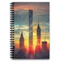 New York City Sunset Dusk Twilight 5.5  x 8.5  Notebook View1