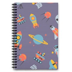 Space Seamless Pattern 5 5  X 8 5  Notebook by Wegoenart