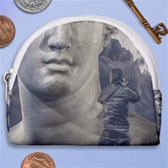 Men Taking Photos Of Greek Goddess Horseshoe Style Canvas Pouch by dflcprintsclothing