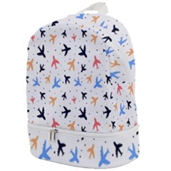 Sky Birds - Airplanes Zip Bottom Backpack by ConteMonfrey