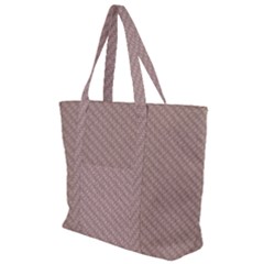 Terracotta Knit Zip Up Canvas Bag by ConteMonfrey