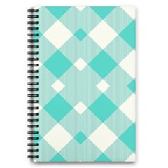 Diagonal Blue Torquoise 5 5  X 8 5  Notebook by ConteMonfrey