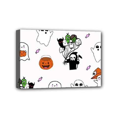 Halloween Jack O Lantern Vector Mini Canvas 6  X 4  (stretched) by Ravend