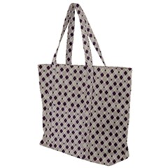 Diagonal Gray And Blue Zip Up Canvas Bag by ConteMonfrey