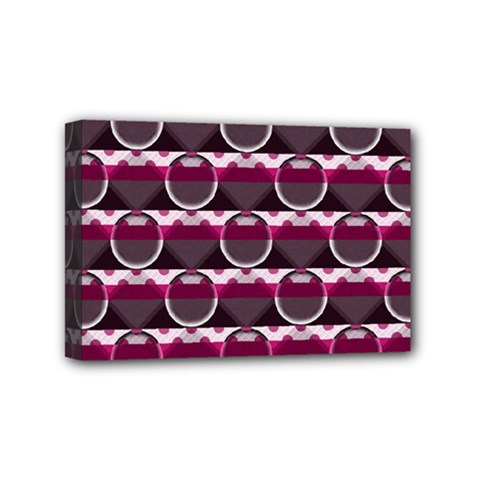 Background Geometric Pattern Orb Pattern Mini Canvas 6  X 4  (stretched) by Ravend