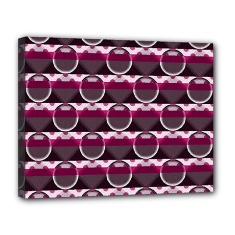 Background Geometric Pattern Orb Pattern Canvas 14  X 11  (stretched) by Ravend
