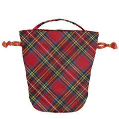 Diagonal Vintage Wool Sweater  Drawstring Bucket Bag by ConteMonfrey