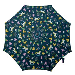 Cute Babies Toys Seamless Pattern Hook Handle Umbrellas (medium) by Wegoenart