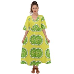 Yellow Lemonade  Kimono Sleeve Boho Dress by ConteMonfrey