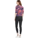 Abstract-colorful-painting-background-closeup Quarter Sleeve Blouse View2