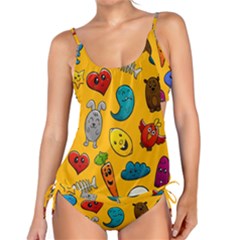 Graffiti Characters Seamless Ornament Tankini Set by Wegoenart