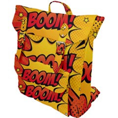 Explosion Boom Pop Art Style Buckle Up Backpack by Wegoenart