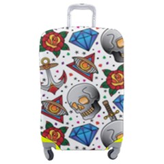 Full Color Flash Tattoo Patterns Luggage Cover (medium) by Wegoenart