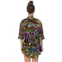 Graffiti Word Seamless Pattern Open Front Chiffon Kimono View2