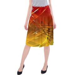 Music Notes Melody Note Sound Midi Beach Skirt by Wegoenart