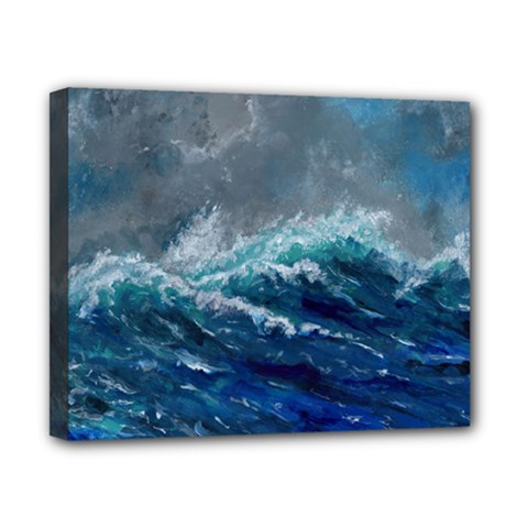Waves Sea Sky Wave Canvas 10  X 8  (stretched) by Ravend