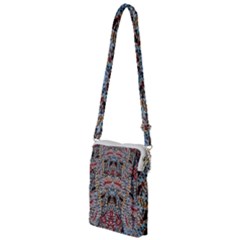 Stitched Swirls Multi Function Travel Bag by kaleidomarblingart