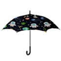 Space And Astronomy Decorative Symbols Seamless Pattern Vector Illustration Hook Handle Umbrellas (Large) View3