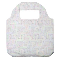 Computer Cyber Circuitry Circuits Electronic Premium Foldable Grocery Recycle Bag by Jancukart