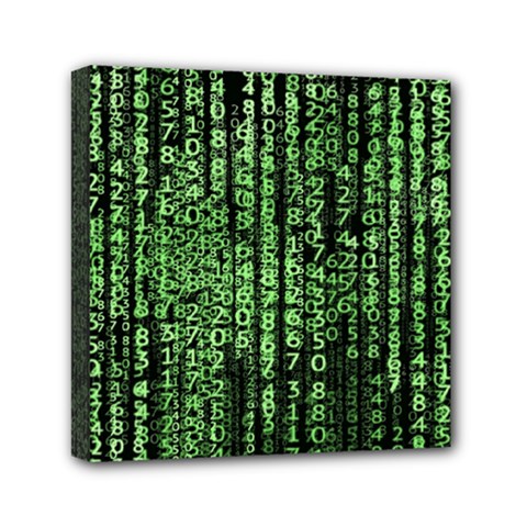 Matrix Technology Tech Data Digital Network Mini Canvas 6  X 6  (stretched) by Wegoenart