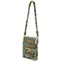 Medeival Ancient Map Fortress Island Seaport Town Multi Function Travel Bag View1