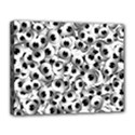 Eyes Drawing Motif Random Pattern Canvas 14  x 11  (Stretched) View1