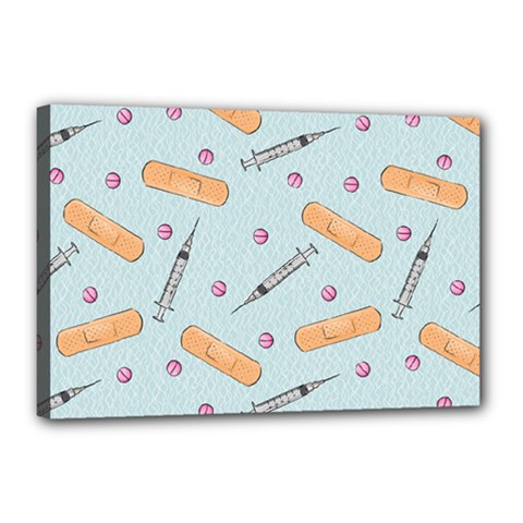 Medicine Items Canvas 18  X 12  (stretched) by SychEva