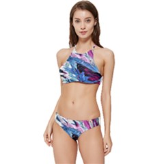 Feathers Banded Triangle Bikini Set by kaleidomarblingart